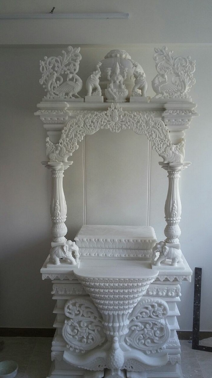 Fully MAKRANA WHITE MARVKE CARVED BY HAND CRAFTS 