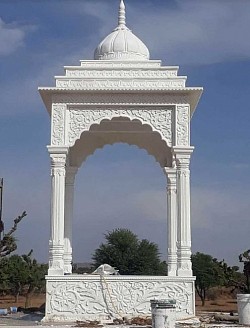 White stone Temple.